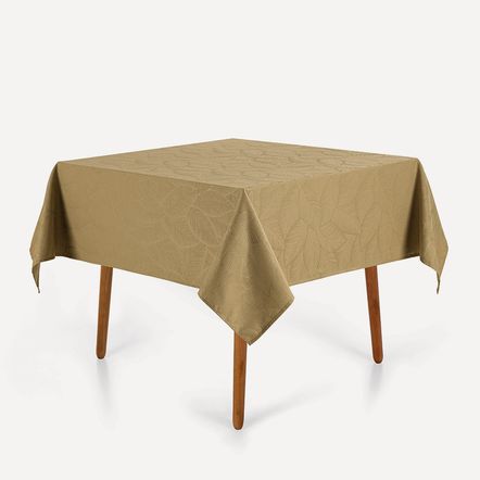 Toalha de Mesa Quadrada 8 Lugares Tilia Camurça