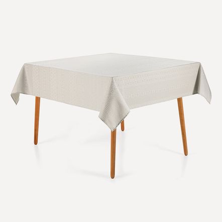 Toalha de Mesa Quadrada 8 Lugares Artemis Branco