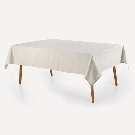 Toalha de Mesa Retangular 12 Lugares Artemis Branco