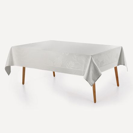 Toalha de Mesa Retangular 6 Lugares Amaris Branco