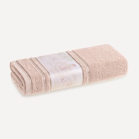 Toalha de Banho Infantil Fio Cardado Jardim Rosê