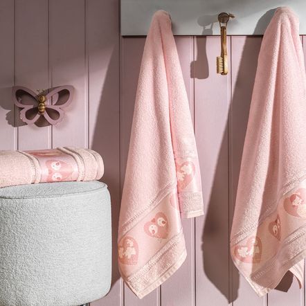 Toalha de Banho Infantil Fio Cardado Ameli Marshmallow