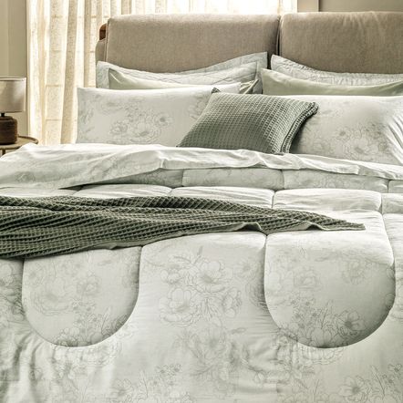 Jogo de Cama Casal 100% Algodão Rebeca