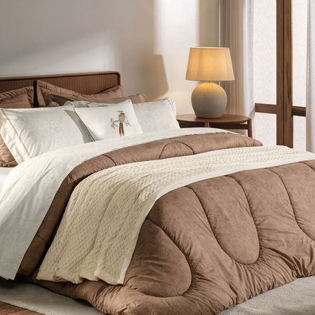 Jogo de Cama Queen com Capa de Almofada 100% Algodão Mallu