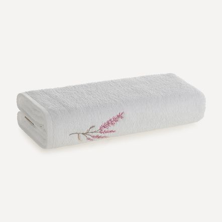 Toalha de Banho Fio Penteado 100% Algodão Arabella Branco