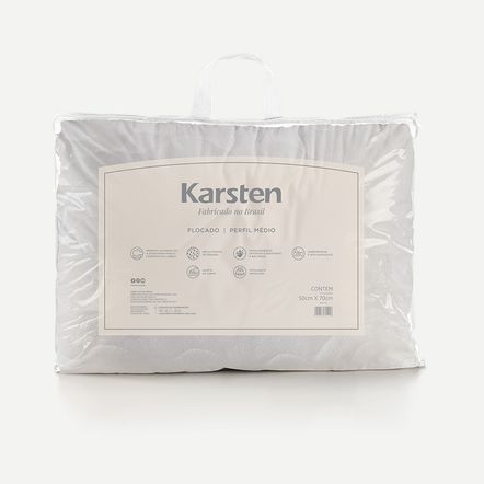 Travesseiro Karsten 100% Flocos de Látex Basic