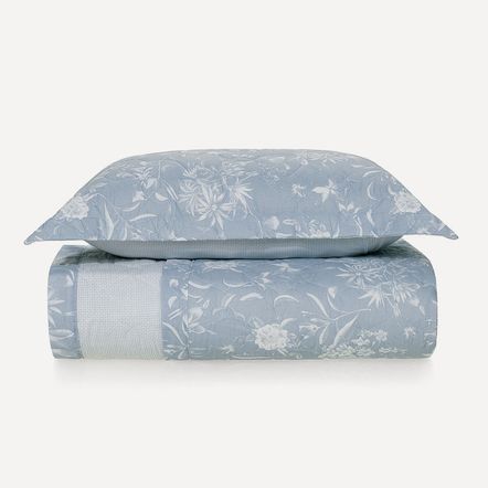 Colcha Solteiro com Porta Travesseiro 150 Fios Mirabel