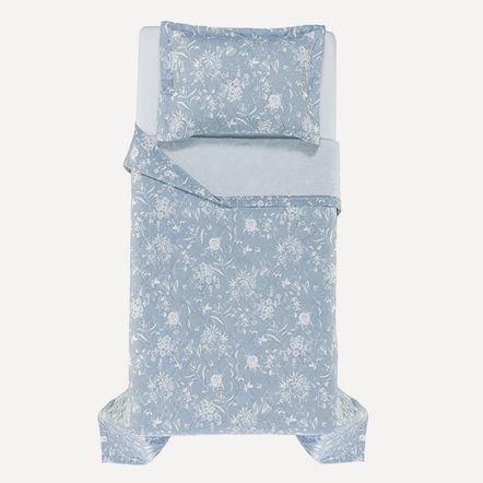 Colcha Solteiro com Porta Travesseiro 150 Fios Mirabel