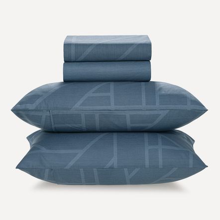 Jogo de Cama King 150 Fios 100% Algodão Atila