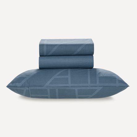 Jogo de Cama Solteiro 150 Fios 100% Algodão Atila