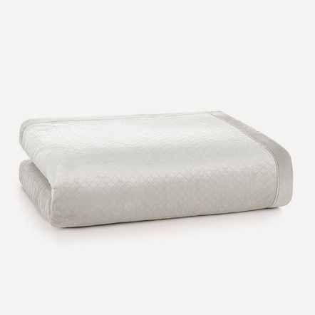 Cobertor Casal de Sherpa e Flanel Fleece Eliot Seda