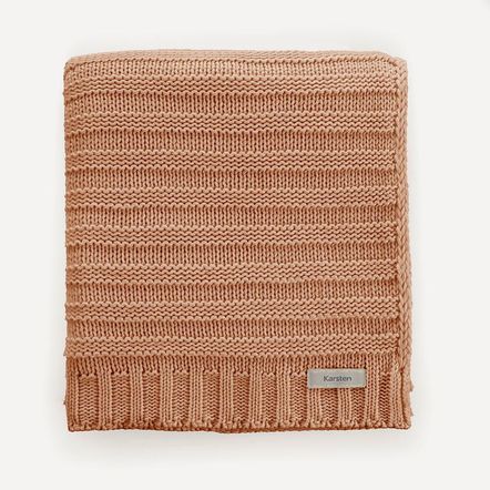 Manta Decorativa de Tricot Elana Âmbar