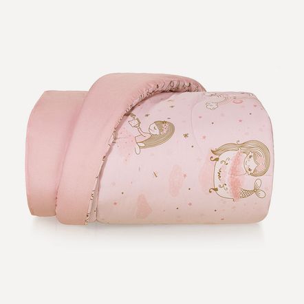 Edredom Infantil Casal 200 Fios 100% Algodão Lily