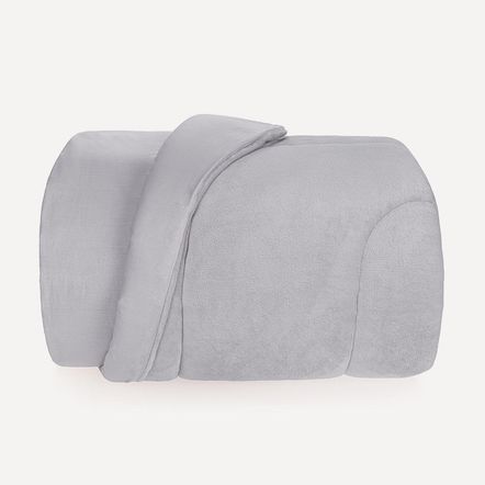 Edredom Fleece 180 Fios Queen Zart Cinza