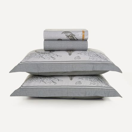 Jogo de Cama Infantil Casal 200 Fios 100% Algodão Dragões