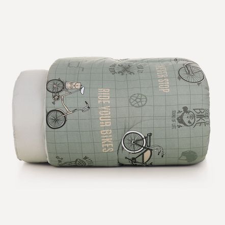 Edredom Infantil Casal 200 Fios 100% Algodão Bike