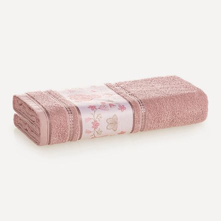 Toalha de Banho Infantil Fio Cardado Emília Pétala