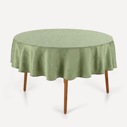 Toalha de Mesa Redonda 4 Lugares Tilia Menta