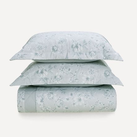 Colcha Queen com 2 Porta-travesseiros Algodão Egípcio 300 Fios Betina