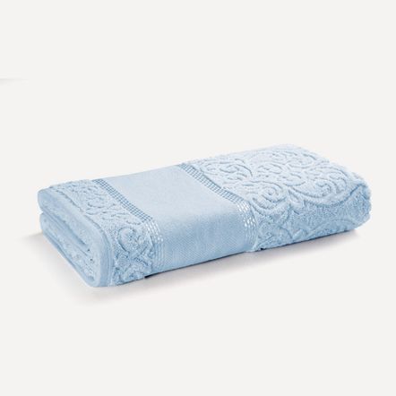 Toalha de Lavabo/Visita para Bordar Karsten Melina II Baby Blue
