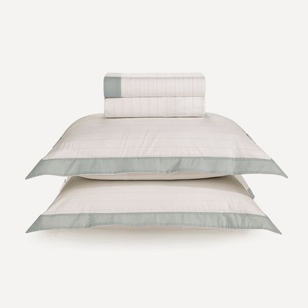 Jogo de Cama Casal 200 Fios Percal 100% Algodão Atlantis