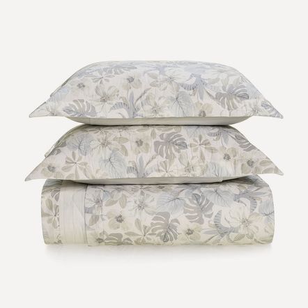 Colcha Queen com 2 Porta-travesseiros 200 Fios 100% Algodão Atlantis