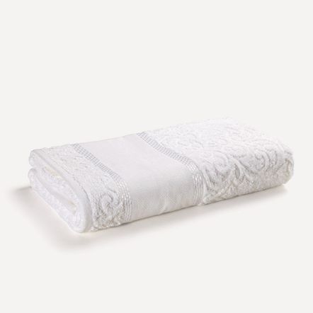 Toalha de Banho Para Bordar Karsten Melina II Branco