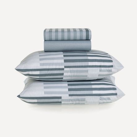 Jogo de Cama Casal Percal 160 Fios 100% Algodão Julian