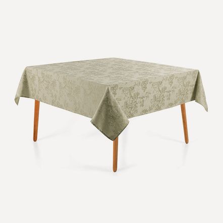 Toalha de Mesa Quadrada 8 Lugares Grazia Alecrim