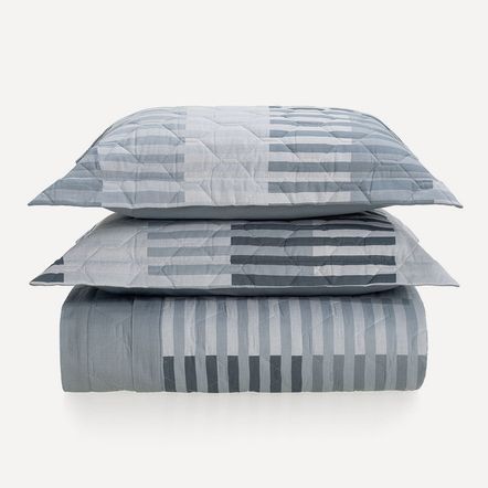 Colcha Queen com 2 Porta-travesseiros 160 Fios 100% Algodão Julian