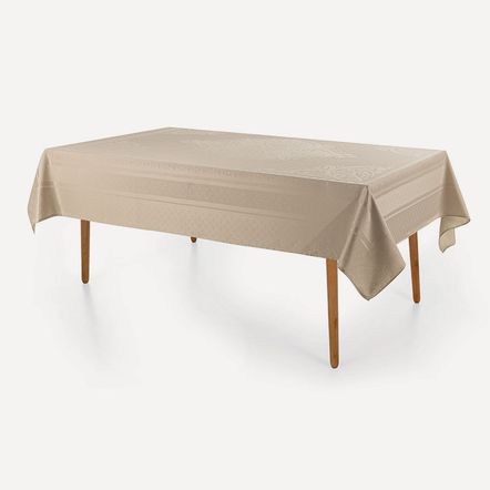 Toalha de Mesa Retangular 12 Lugares Lesier Noz Moscada