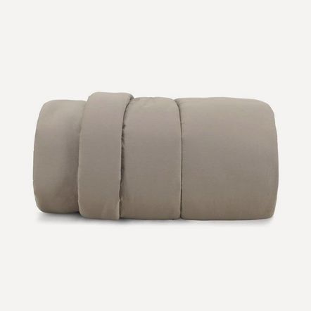 Edredom Casal Karsten 180 Fios Percal 100% Algodão Liss Taupe