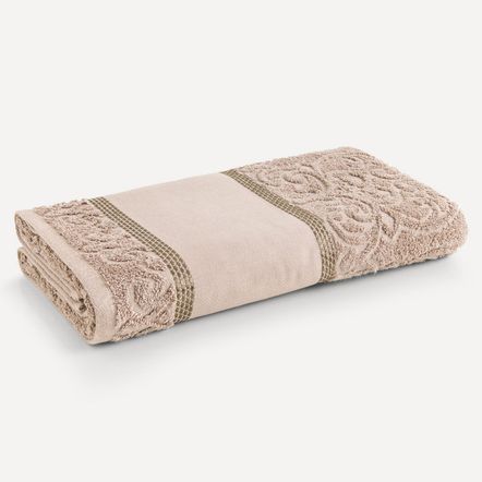 Toalha de Lavabo/Visita para Pintar Karsten Melina Taupe