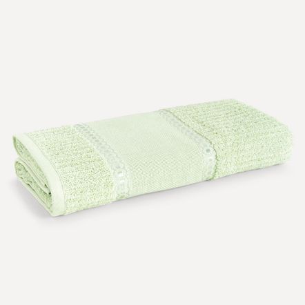 Toalha de Lavabo/Visita para Bordar Karsten Passa Fitas I Verde Chá