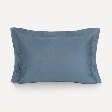 Porta Travesseiro Avulso 300 Fios 100% Algodão Bossa Índigo