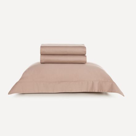 Jogo de Cama Solteiro 300 Fios 100% Algodão Bossa Nude