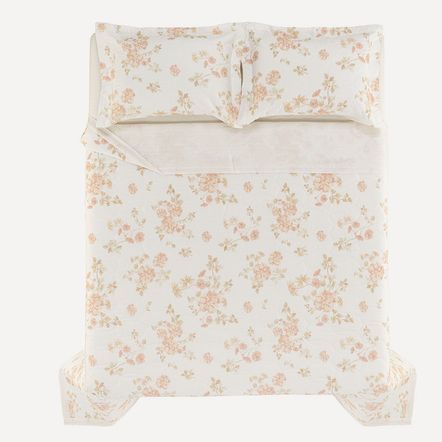 Colcha Casal com 2 Porta Travesseiros 100% Algodão Thalia