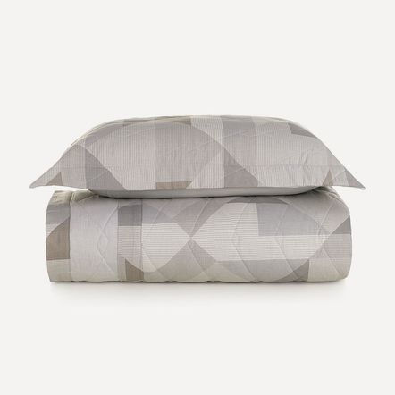 Colcha Solteiro com Porta Travesseiro 100% Algodão Blasius