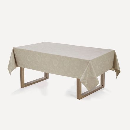 Toalha de mesa Retangular Karsten 6 lugares Celebration Sienna Noz Moscada