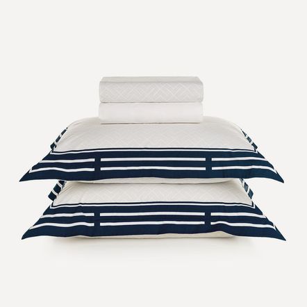 Jogo de Cama Casal 200 Fios 100% Algodão Barcelos