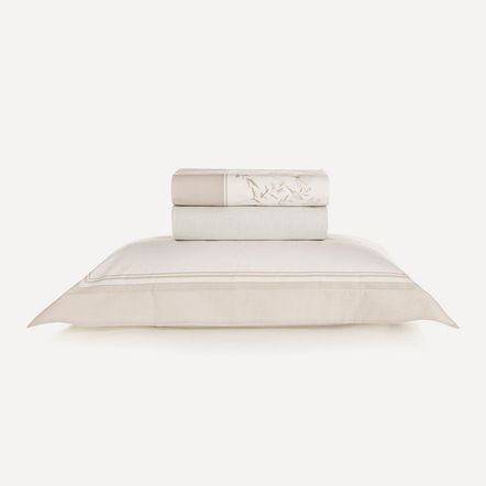 Jogo de Cama Solteiro 200 Fios 100% Algodão Mabel