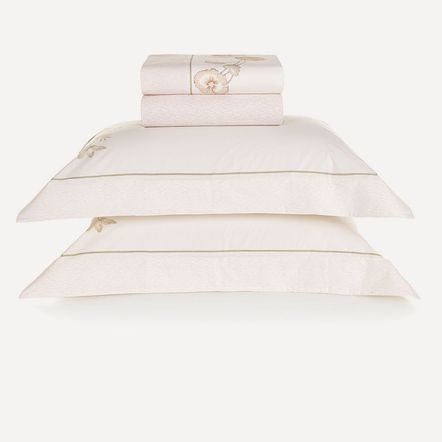 Jogo de Cama King 200 Fios 100% Algodão Mariê