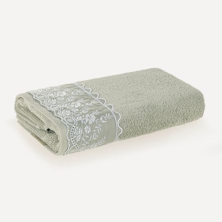 Toalha de Rosto Fio Penteado 100% Algodão Antônia Bruma/Mineral