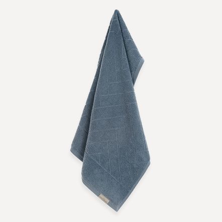 Toalha de Rosto Fio Penteado 100% Algodão Aspen Azul Sereno