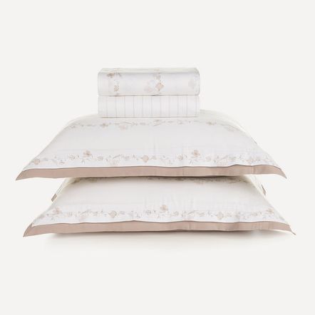 Jogo de Cama Queen 300 Fios 100% Algodão Martina