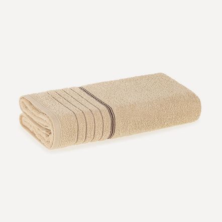 Toalha de Rosto Fio Cardado Bressan Grão/Bordô