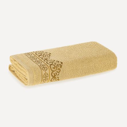 Toalha de Banho Fio Cardado Mayan Duna/Dourado