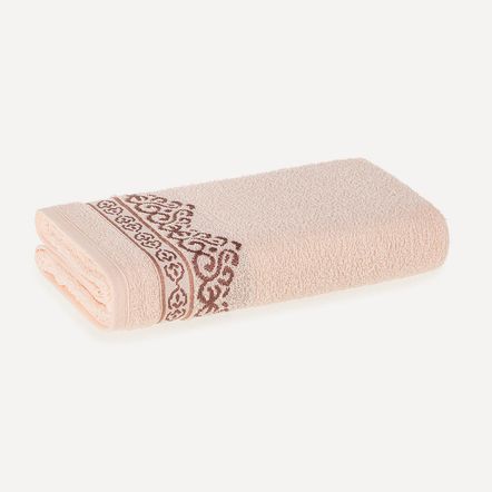 Toalha de Rosto Fio Cardado Mayan Salmão/Ferrugem