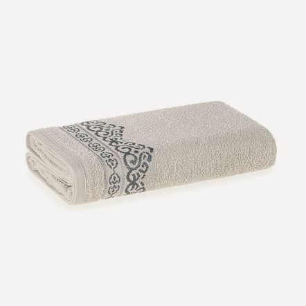 Toalha de Rosto Fio Cardado Mayan Mineral/Cinza