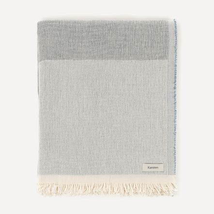 Manta Decorativa Cassi Azul